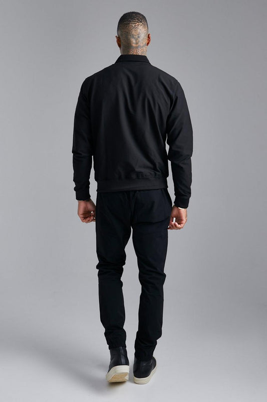 4 WAY STRETCH HARRINGTON WITH PATCH POCKETS